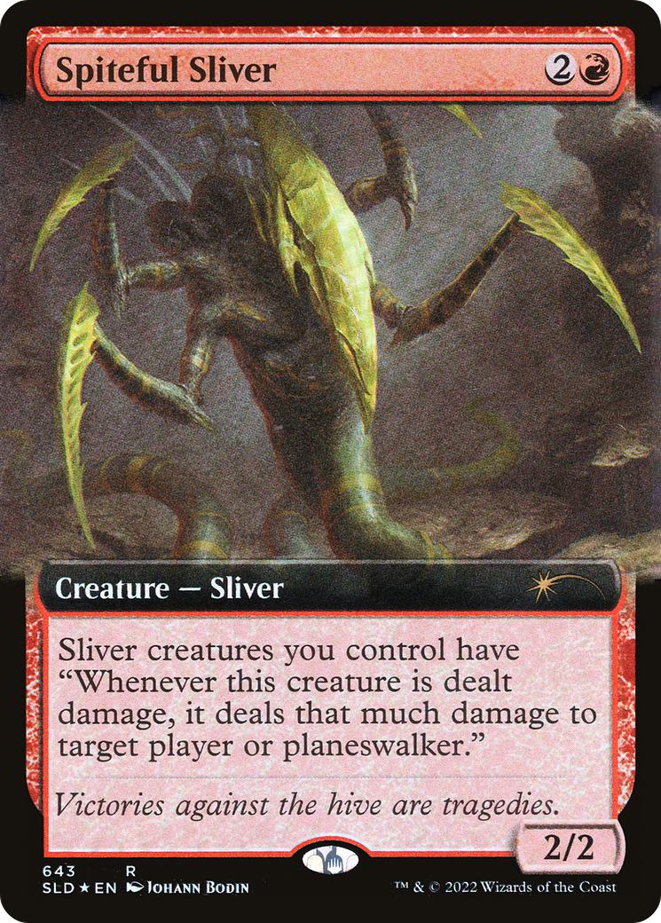 Spiteful Sliver (Extended Art) [Secret Lair Drop Promos] | Card Merchant Takapuna