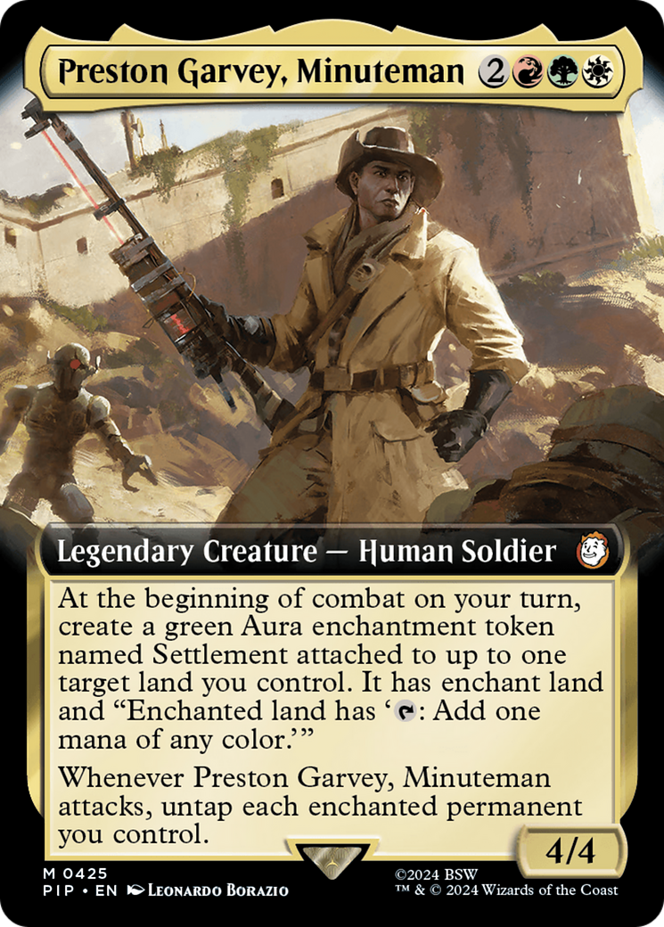 Preston Garvey, Minuteman (Extended Art) [Fallout] | Card Merchant Takapuna