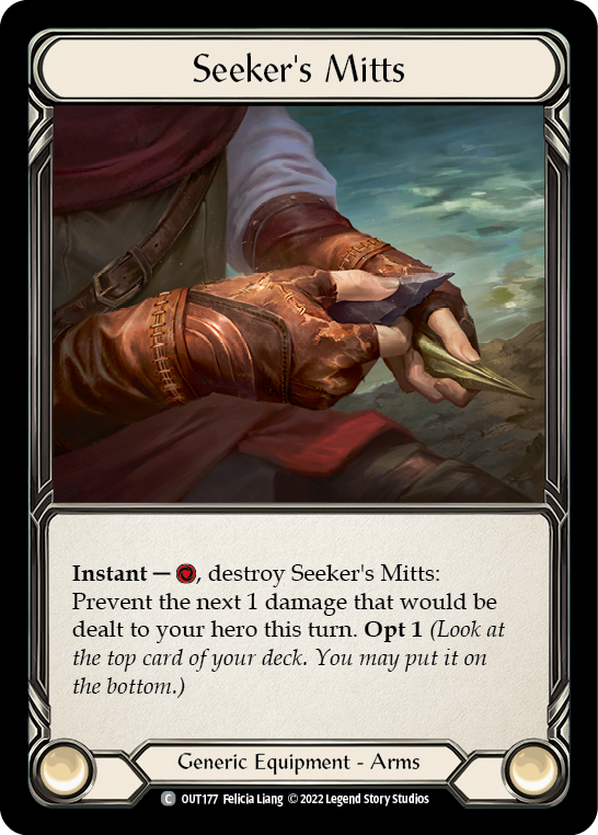 Seeker's Mitts [OUT177] (Outsiders) | Card Merchant Takapuna