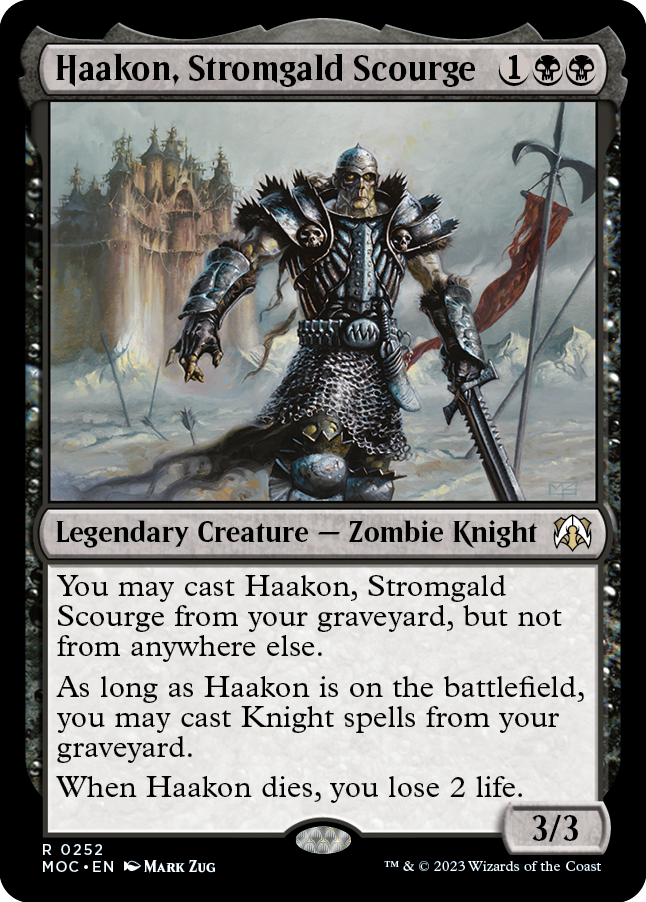 Haakon, Stromgald Scourge [March of the Machine Commander] | Card Merchant Takapuna