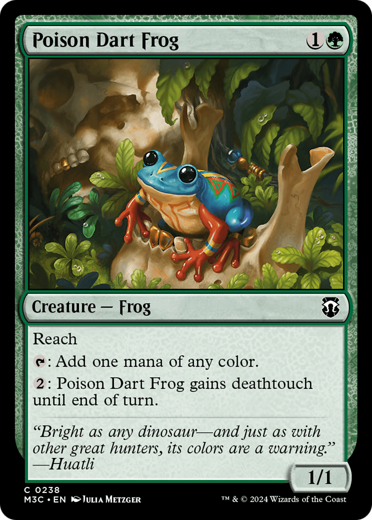 Poison Dart Frog (Ripple Foil) [Modern Horizons 3 Commander] | Card Merchant Takapuna