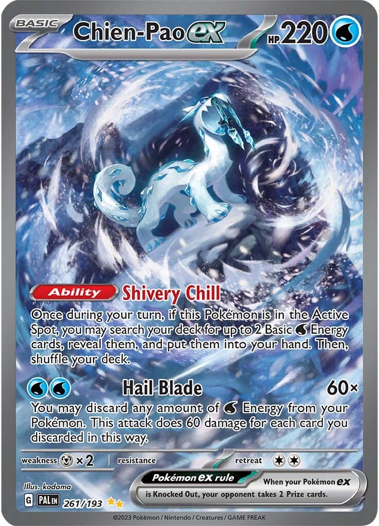 Chien-Pao ex (261/193) [Scarlet & Violet: Paldea Evolved] | Card Merchant Takapuna