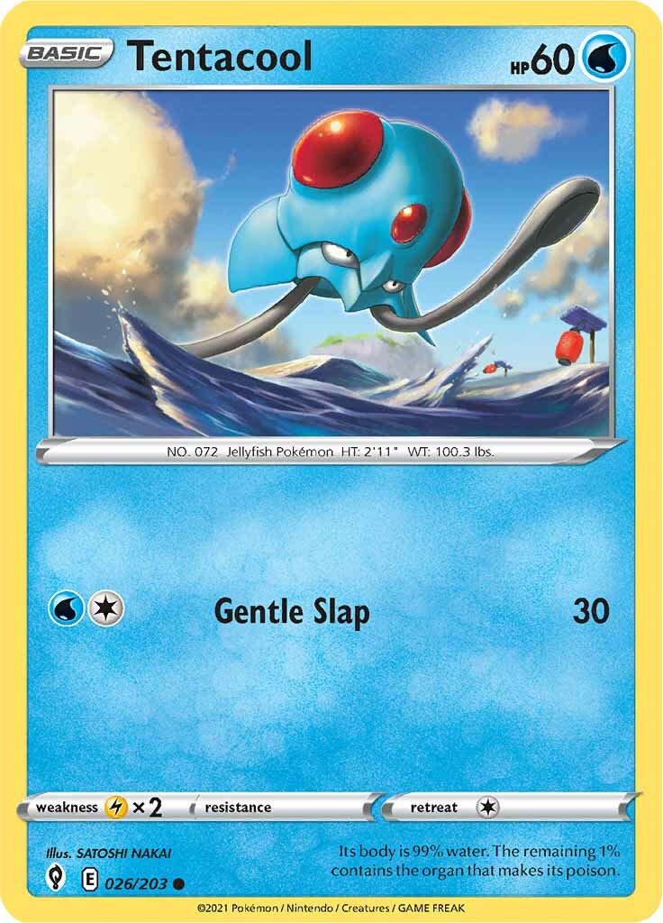 Tentacool (026/203) [Sword & Shield: Evolving Skies] | Card Merchant Takapuna