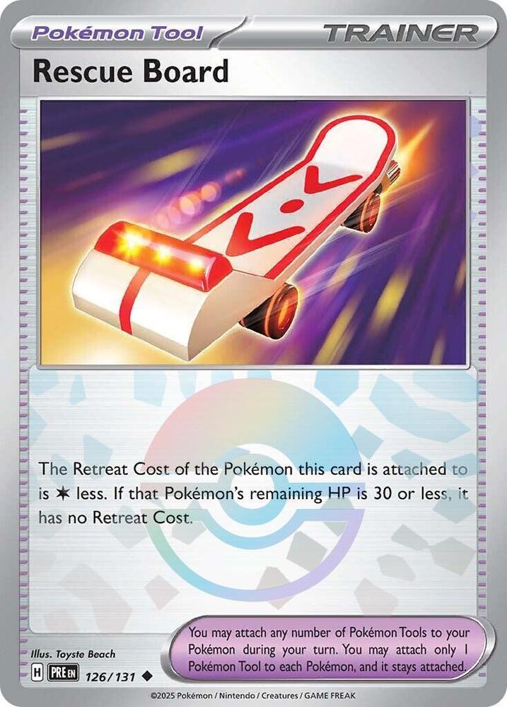 Rescue Board (126/131) (Poke Ball Pattern) [Scarlet & Violet: Prismatic Evolutions] | Card Merchant Takapuna