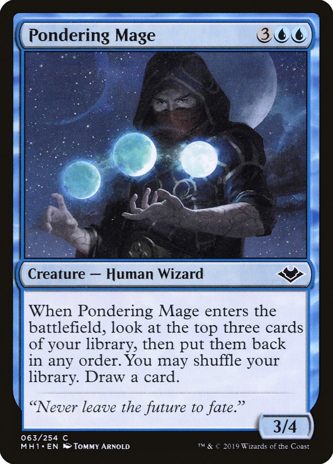 Pondering Mage [Modern Horizons] | Card Merchant Takapuna