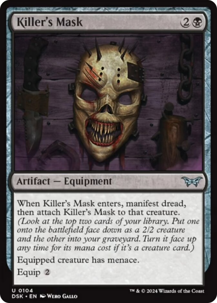 Killer's Mask [Duskmourn: House of Horror] | Card Merchant Takapuna