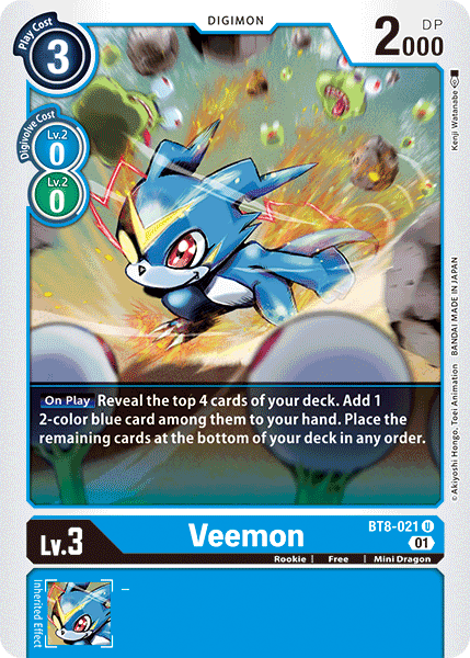 Veemon [BT8-021] [New Awakening] | Card Merchant Takapuna