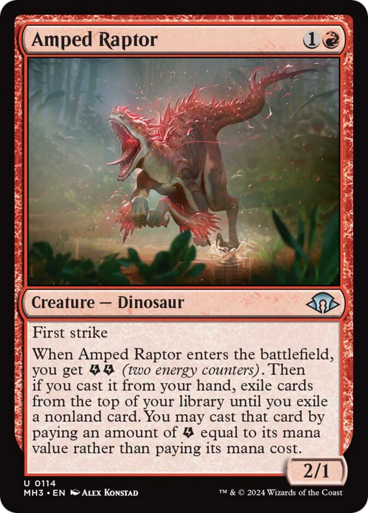 Amped Raptor [Modern Horizons 3] | Card Merchant Takapuna