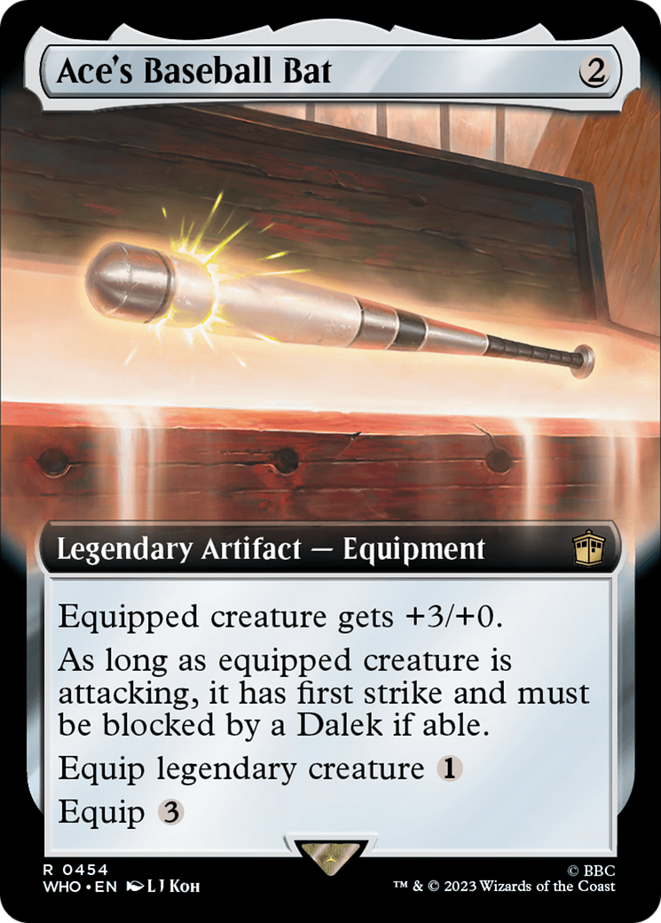 Ace's Baseball Bat (Extended Art) [Doctor Who] | Card Merchant Takapuna