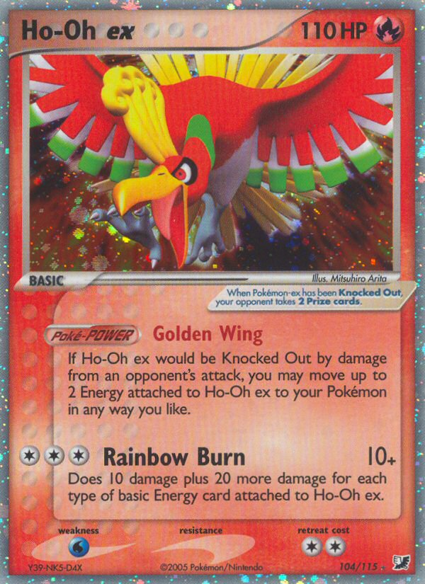 Ho-Oh ex (104/115) [EX: Unseen Forces] | Card Merchant Takapuna