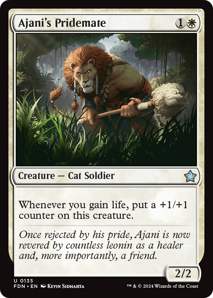 Ajani's Pridemate [Foundations] | Card Merchant Takapuna