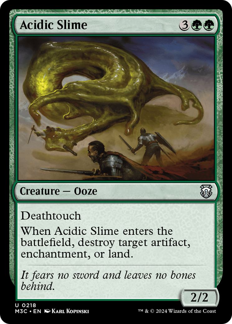 Acidic Slime (Ripple Foil) [Modern Horizons 3 Commander] | Card Merchant Takapuna