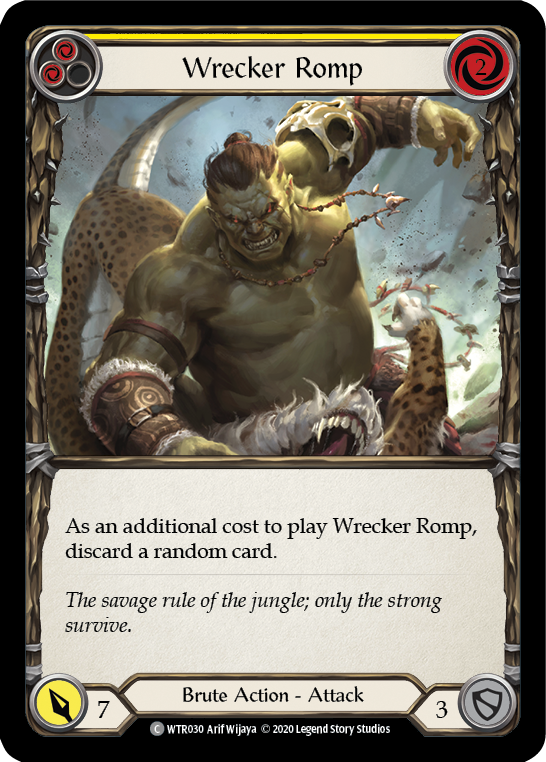 Wrecker Romp (Yellow) [U-WTR030] (Welcome to Rathe Unlimited)  Unlimited Normal | Card Merchant Takapuna