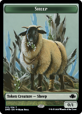 Insect // Sheep Double-Sided Token [Dominaria Remastered Tokens] | Card Merchant Takapuna