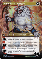 Ajani, Nacatl Pariah // Ajani, Nacatl Avenger (Borderless) (Textured Foil) [Modern Horizons 3] | Card Merchant Takapuna