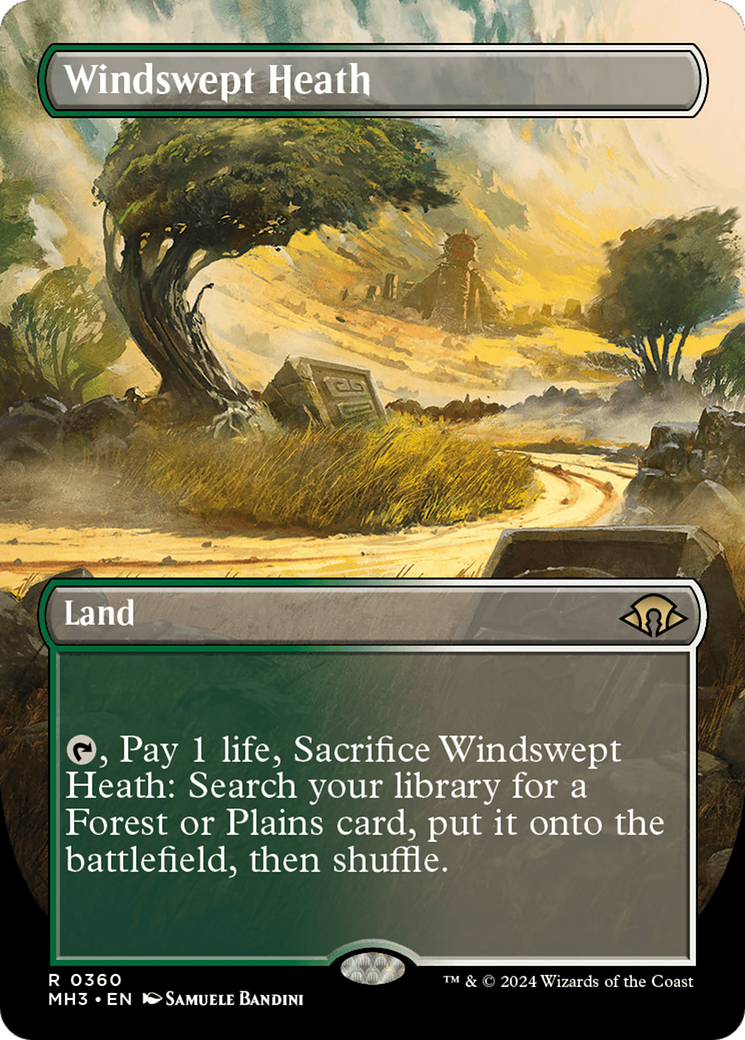 Windswept Heath (Borderless) [Modern Horizons 3] | Card Merchant Takapuna