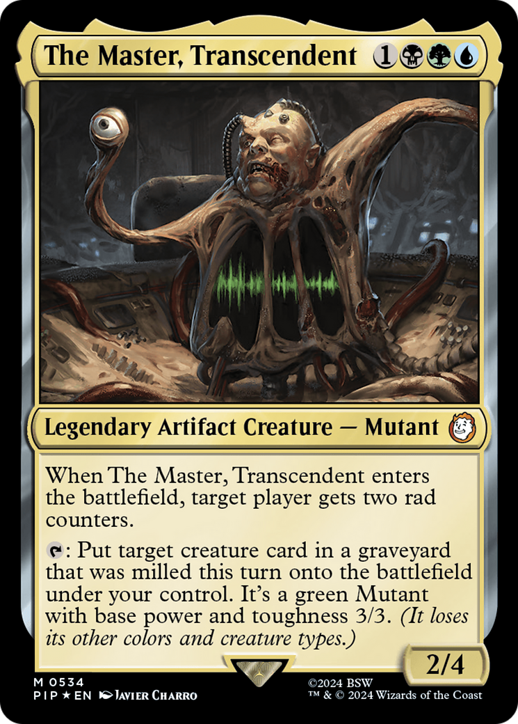 The Master, Transcendent (Surge Foil) [Fallout] | Card Merchant Takapuna