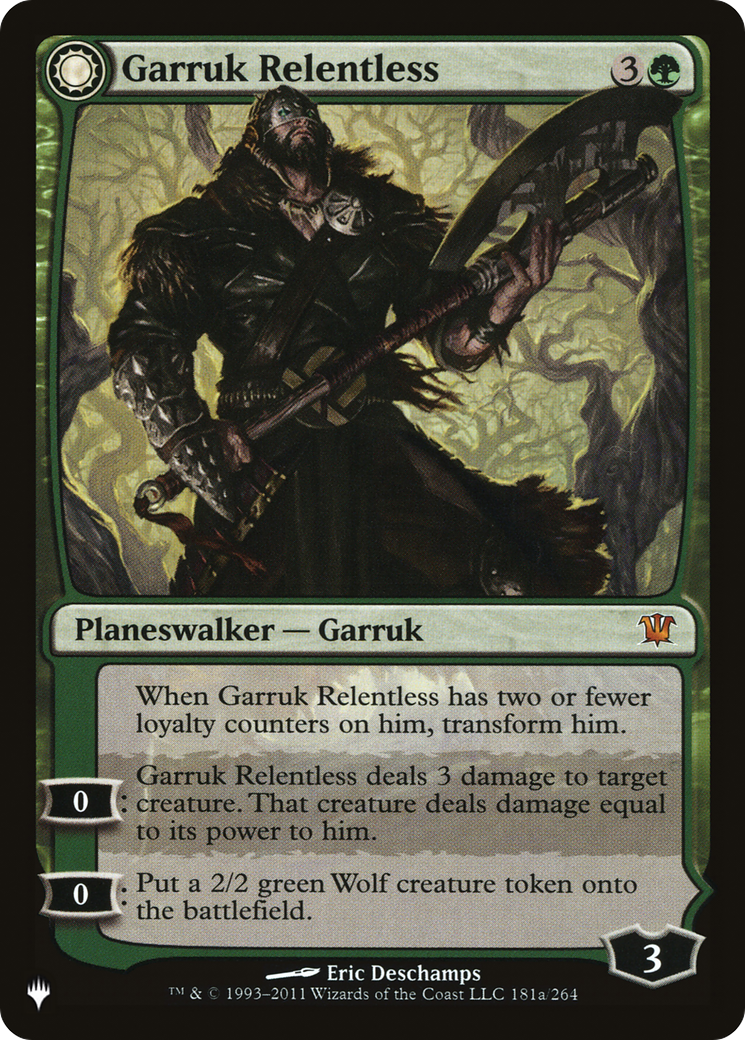 Garruk Relentless // Garruk, the Veil-Cursed [Secret Lair: From Cute to Brute] | Card Merchant Takapuna