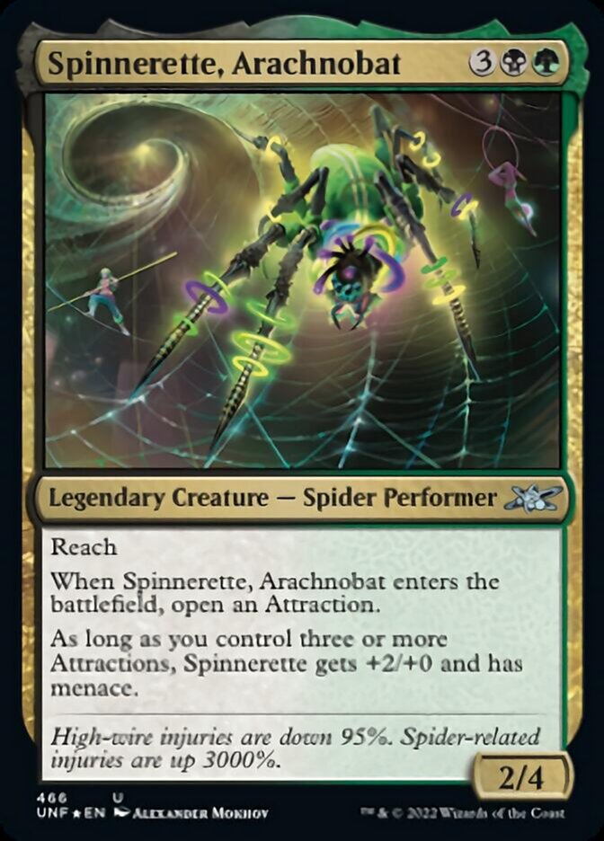 Spinnerette, Arachnobat (Galaxy Foil) [Unfinity] | Card Merchant Takapuna