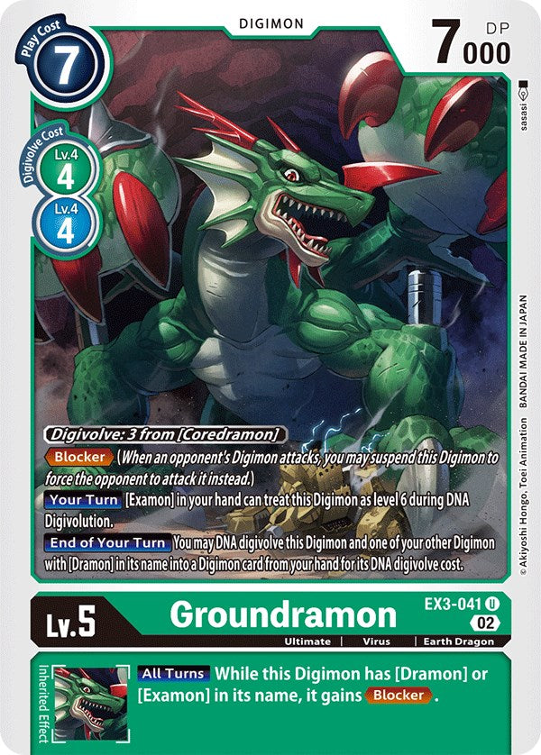 Groundramon [EX3-041] [Draconic Roar] | Card Merchant Takapuna