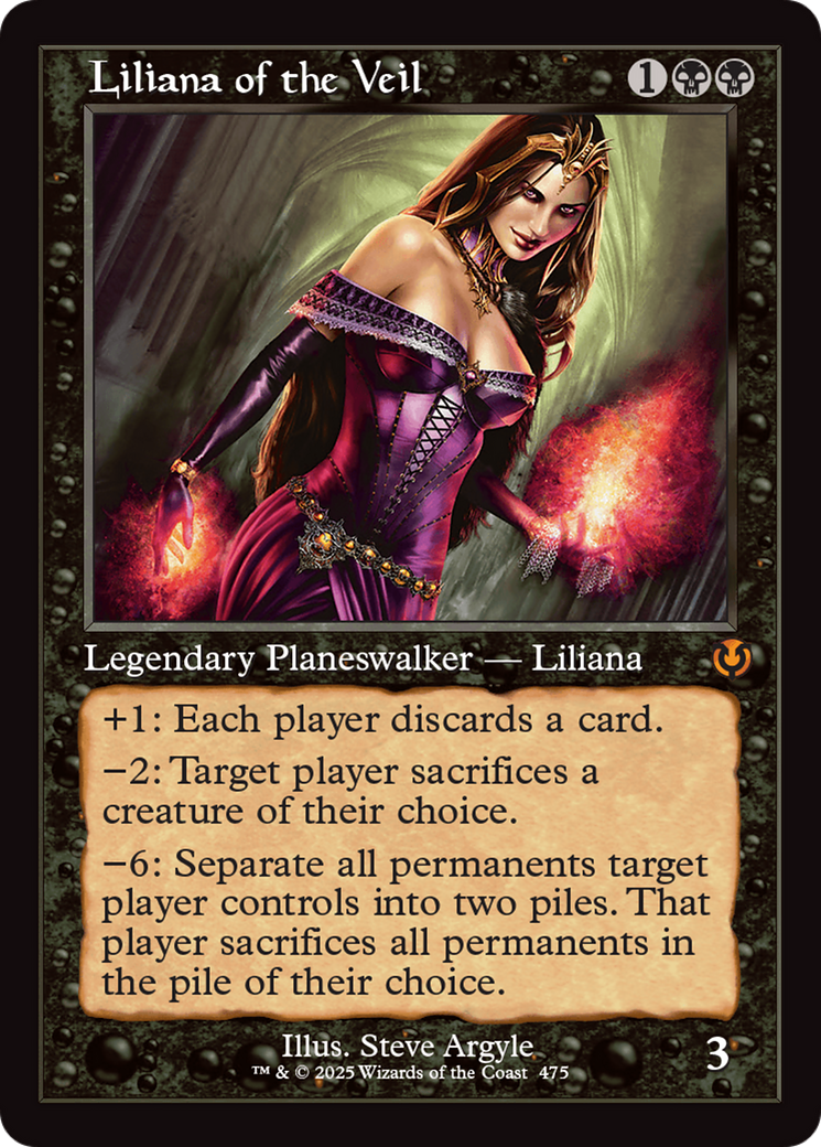 Liliana of the Veil (Retro Frame) [Innistrad Remastered] | Card Merchant Takapuna