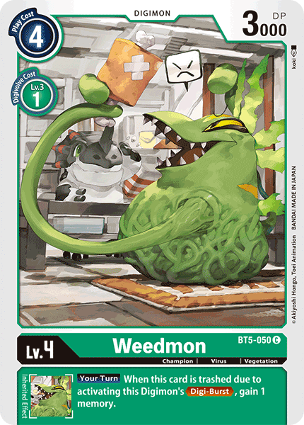 Weedmon [BT5-050] [Battle of Omni] | Card Merchant Takapuna