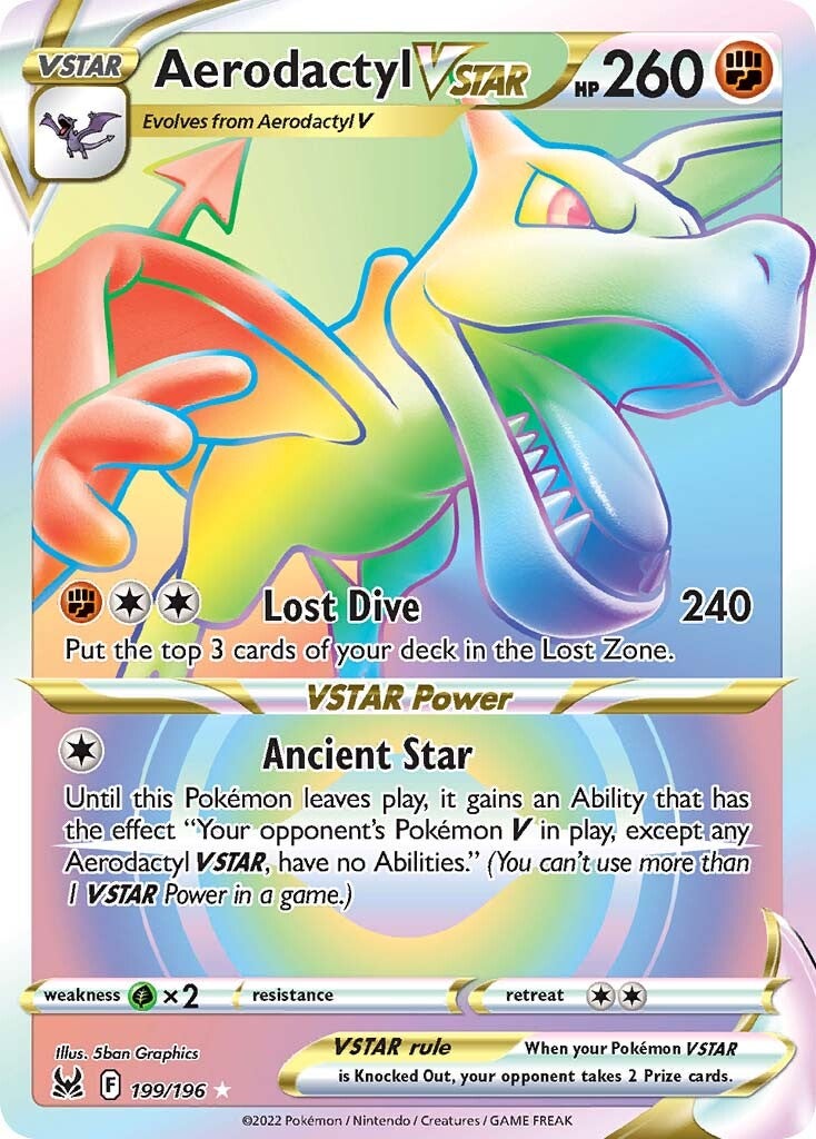 Aerodactyl VSTAR (199/196) [Sword & Shield: Lost Origin] | Card Merchant Takapuna