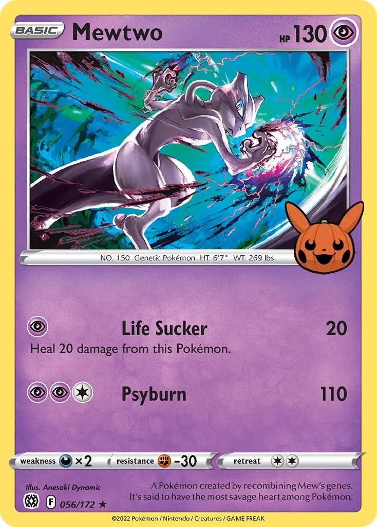 Mewtwo (056/172) [Trick or Trade] | Card Merchant Takapuna