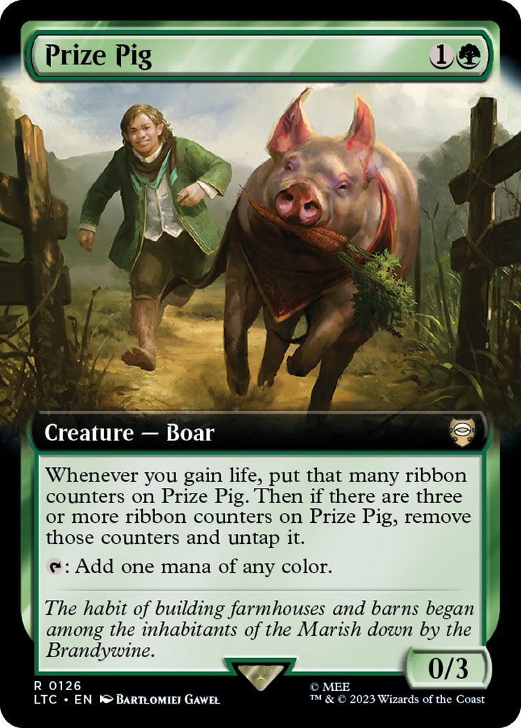 Prize Pig (Extended Art) [The Lord of the Rings: Tales of Middle-Earth Commander] | Card Merchant Takapuna