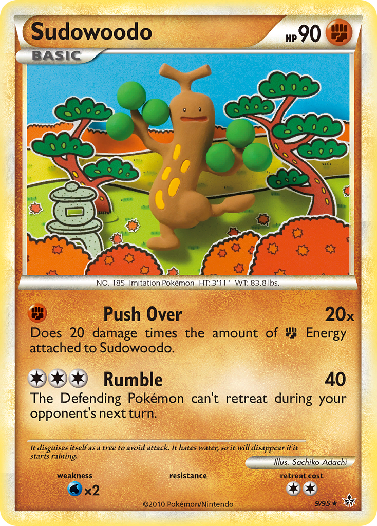 Sudowoodo (9/95) [HeartGold & SoulSilver: Unleashed] | Card Merchant Takapuna