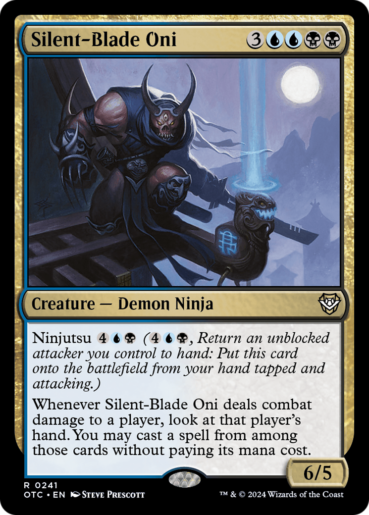 Silent-Blade Oni [Outlaws of Thunder Junction Commander] | Card Merchant Takapuna