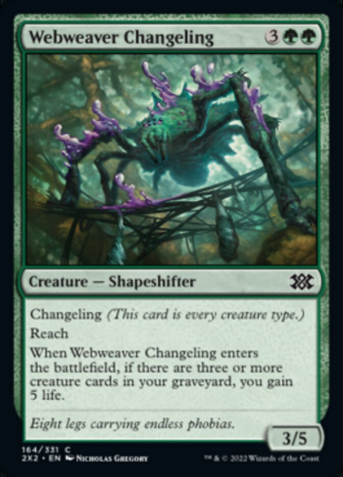 Webweaver Changeling [Double Masters 2022] | Card Merchant Takapuna