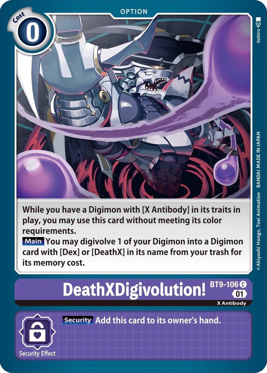 DeathXDigivolution! [BT9-106] [X Record] | Card Merchant Takapuna