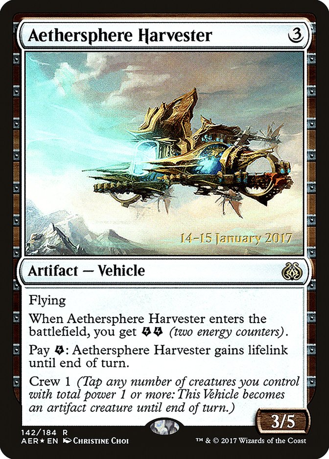 Aethersphere Harvester [Aether Revolt Prerelease Promos] | Card Merchant Takapuna