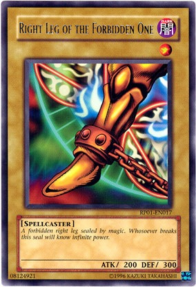 Right Leg of the Forbidden One [RP01-EN017] Rare | Card Merchant Takapuna