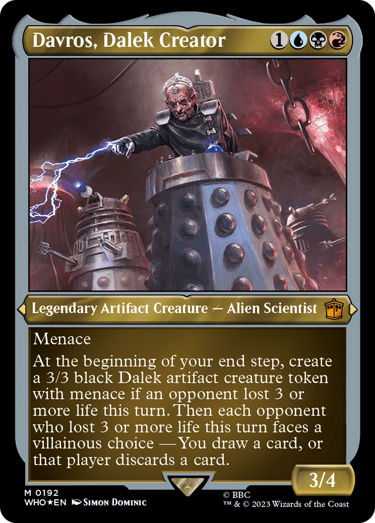 Davros, Dalek Creator (Display Commander) - Thick Stock [Doctor Who] | Card Merchant Takapuna