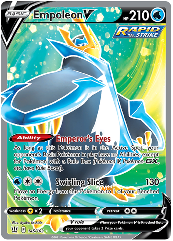 Empoleon V (145/163) [Sword & Shield: Battle Styles] | Card Merchant Takapuna