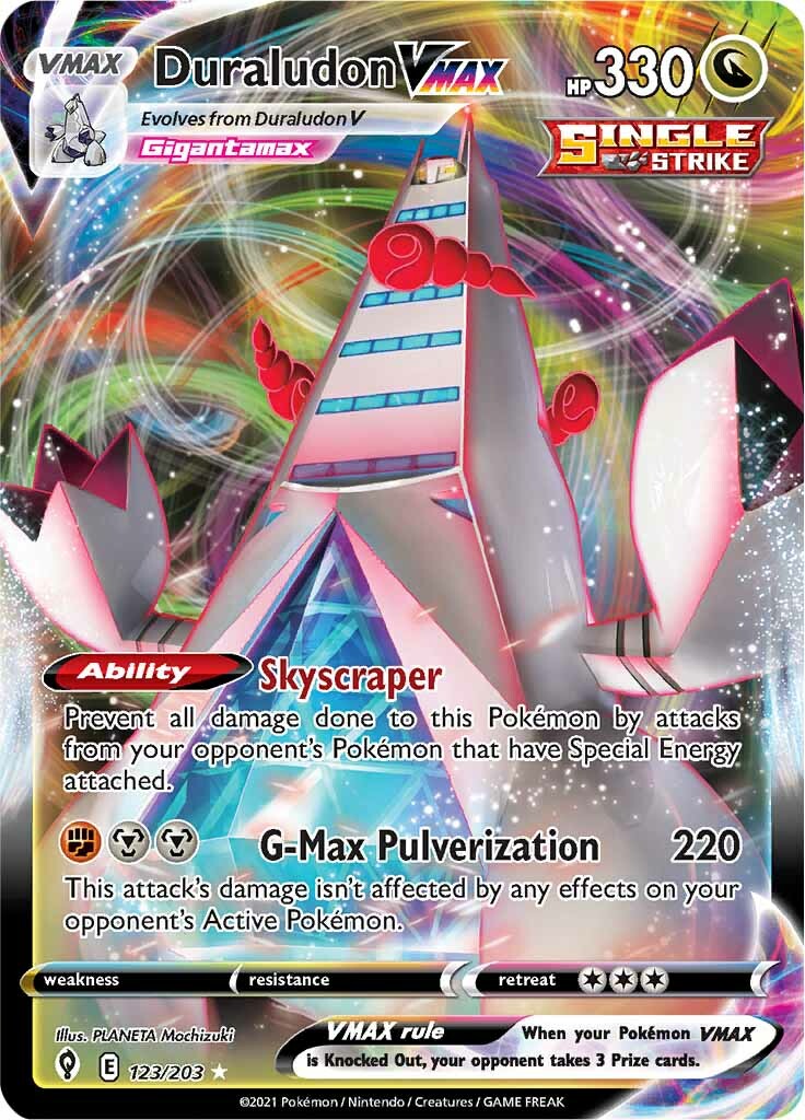 Duraludon VMAX (123/203) [Sword & Shield: Evolving Skies] | Card Merchant Takapuna