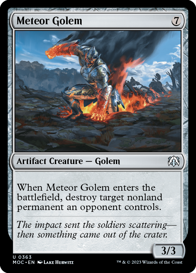 Meteor Golem [March of the Machine Commander] | Card Merchant Takapuna