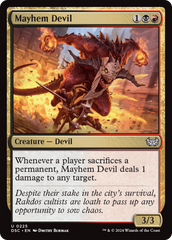 Mayhem Devil [Duskmourn: House of Horror Commander] | Card Merchant Takapuna