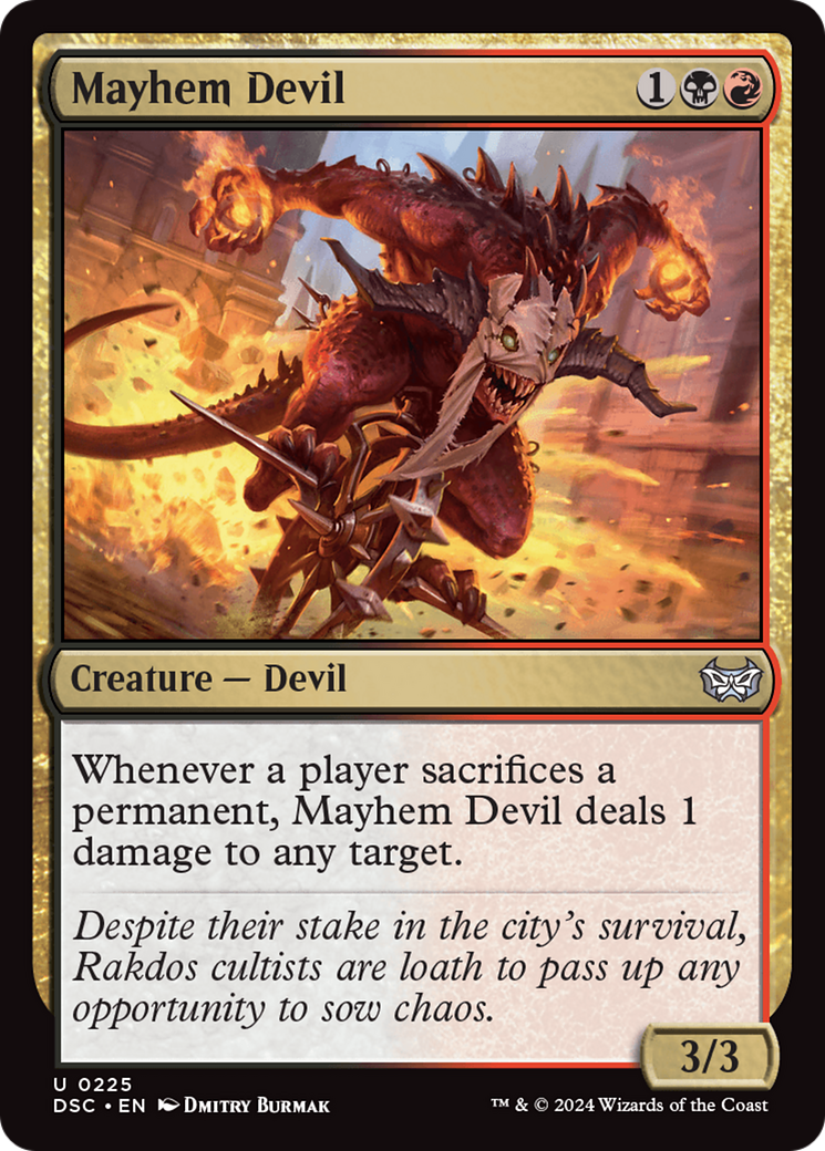 Mayhem Devil [Duskmourn: House of Horror Commander] | Card Merchant Takapuna