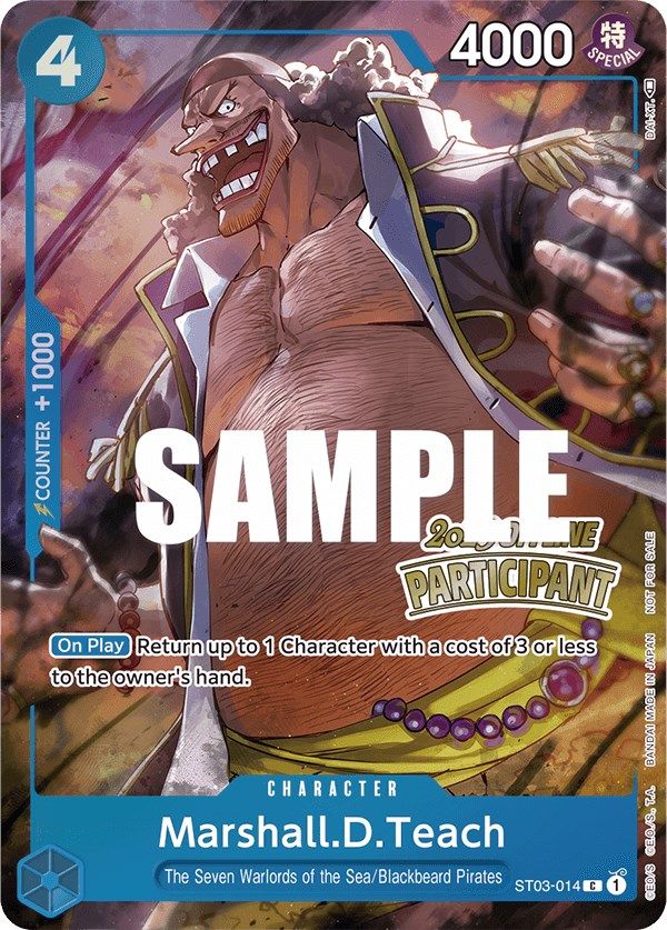 Marshall.D.Teach (Offline Regional 2023) [Participant] [One Piece Promotion Cards] | Card Merchant Takapuna