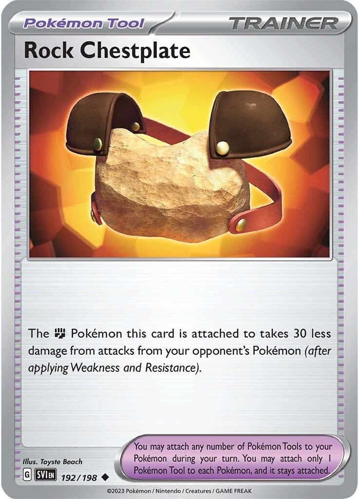 Rock Chestplate (192/198) [Scarlet & Violet: Base Set] | Card Merchant Takapuna