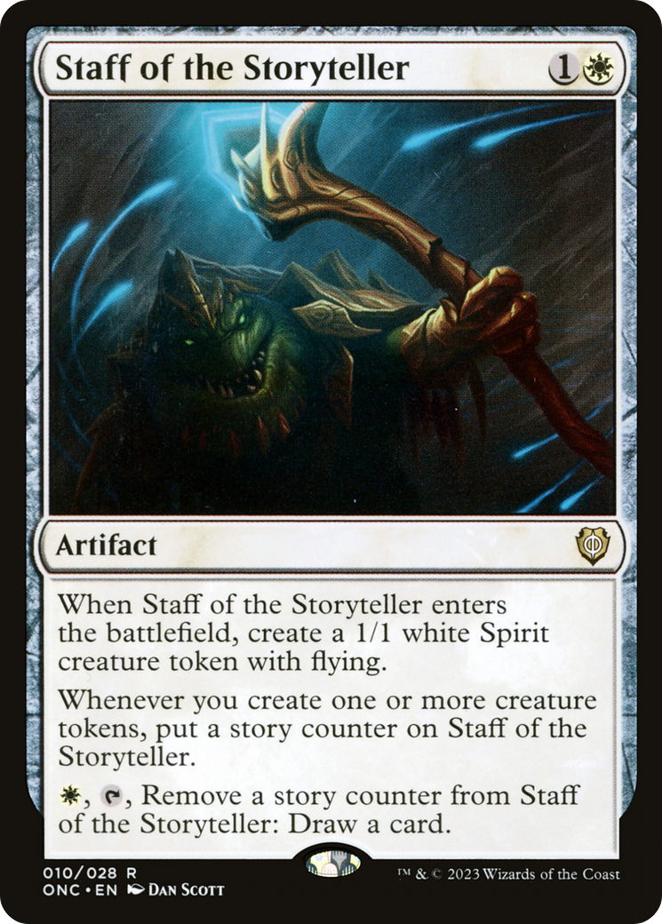 Staff of the Storyteller [Phyrexia: All Will Be One Commander] | Card Merchant Takapuna