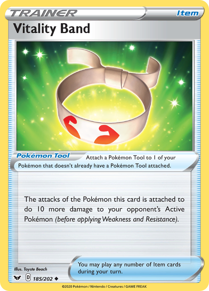 Vitality Band (185/202) [Sword & Shield: Base Set] | Card Merchant Takapuna