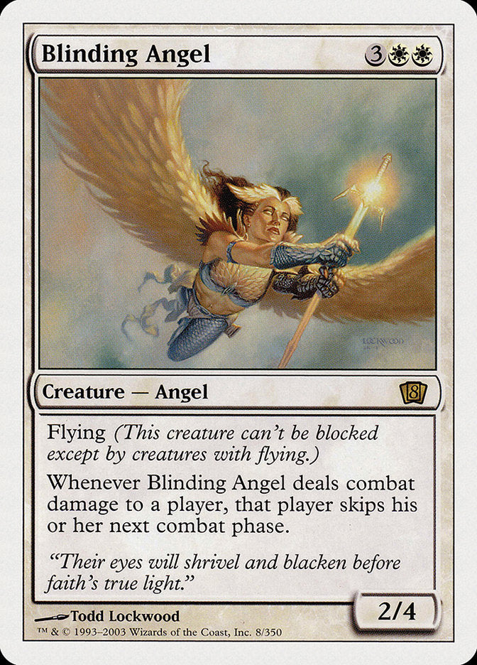 Blinding Angel (8th Edition) [Oversize Cards] | Card Merchant Takapuna