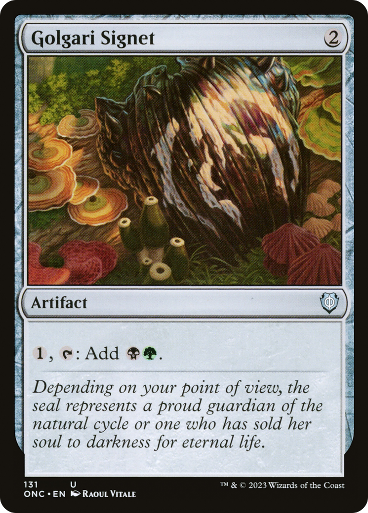 Golgari Signet [Phyrexia: All Will Be One Commander] | Card Merchant Takapuna