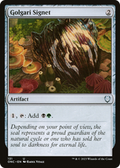 Golgari Signet [Phyrexia: All Will Be One Commander] | Card Merchant Takapuna