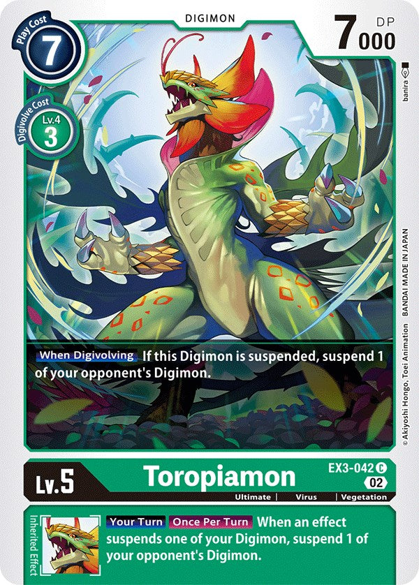 Toropiamon [EX3-042] [Draconic Roar] | Card Merchant Takapuna