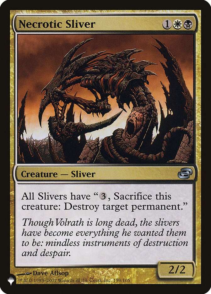 Necrotic Sliver [The List] | Card Merchant Takapuna